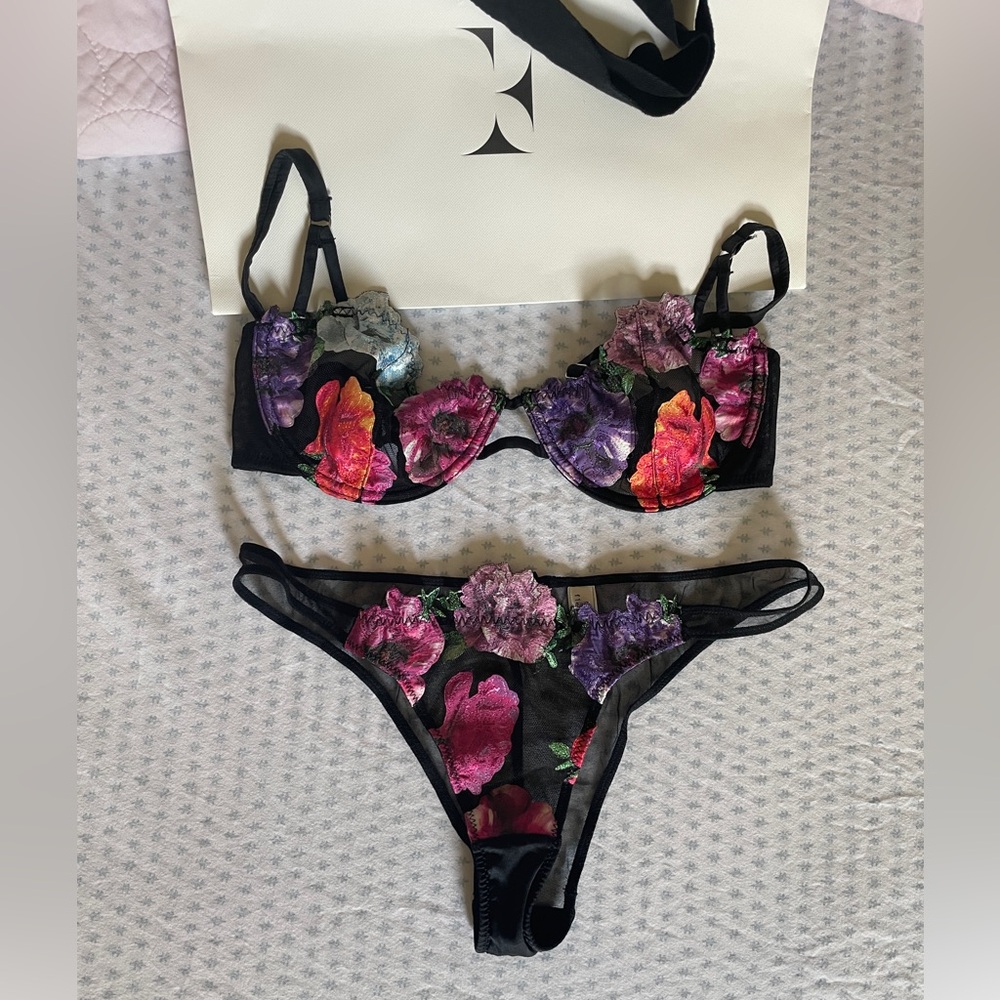 RARE Fleur du Mal floral Monet SET